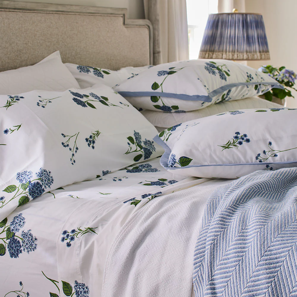 Hydrangea Print Flat Sheet  - Last Chance + Final Sale! - Image 3