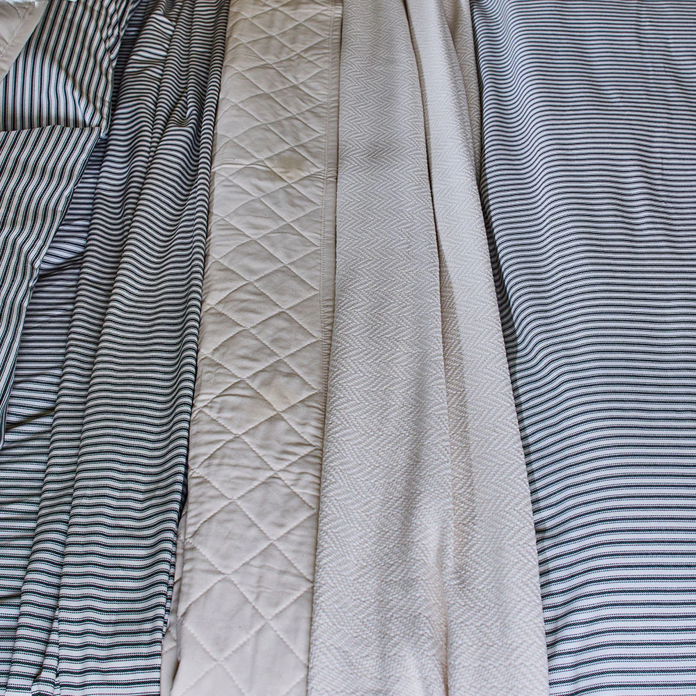 Ticking Stripe Single Fitted Sheet - Image 5
