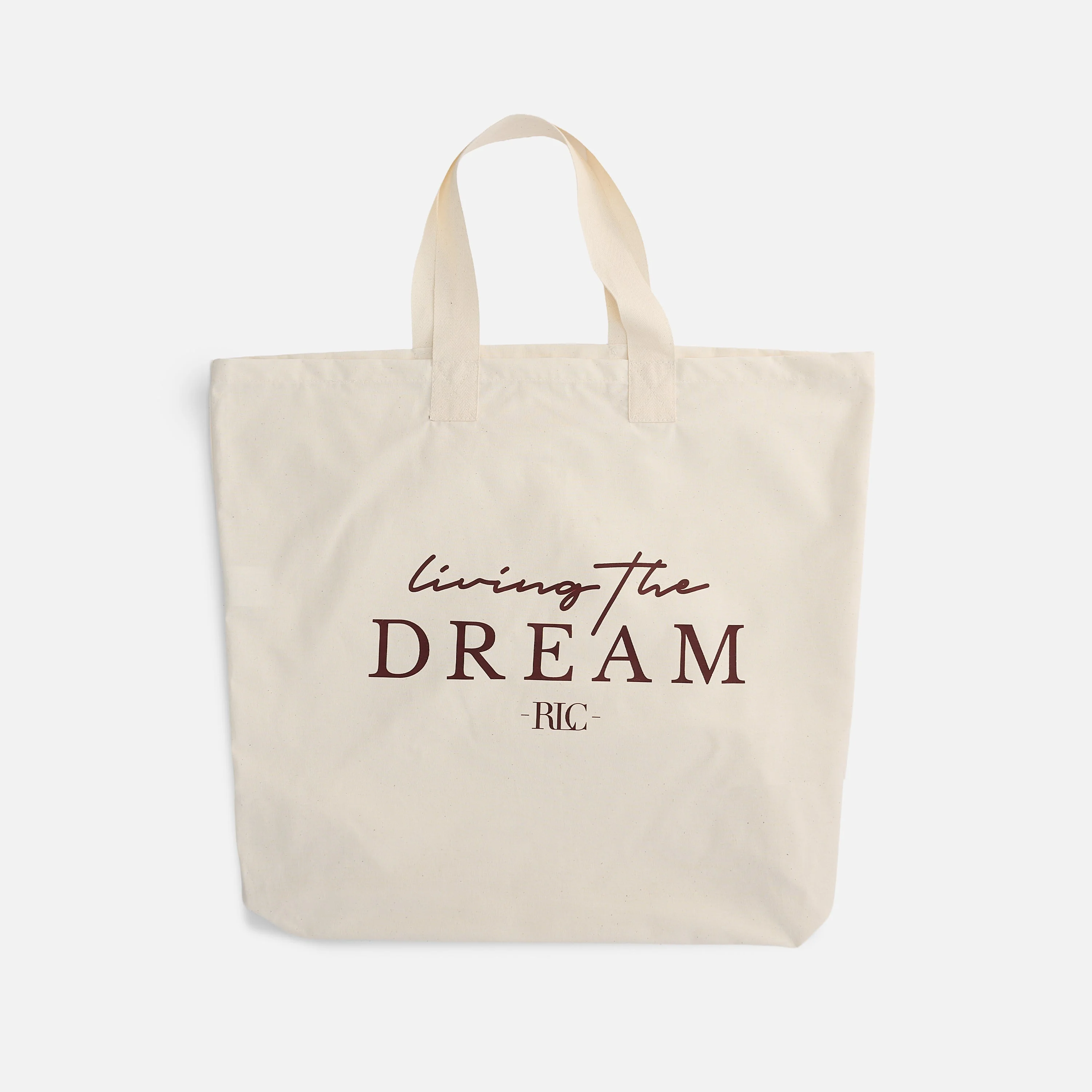 Red Land Cotton Tote Bag - Image 3