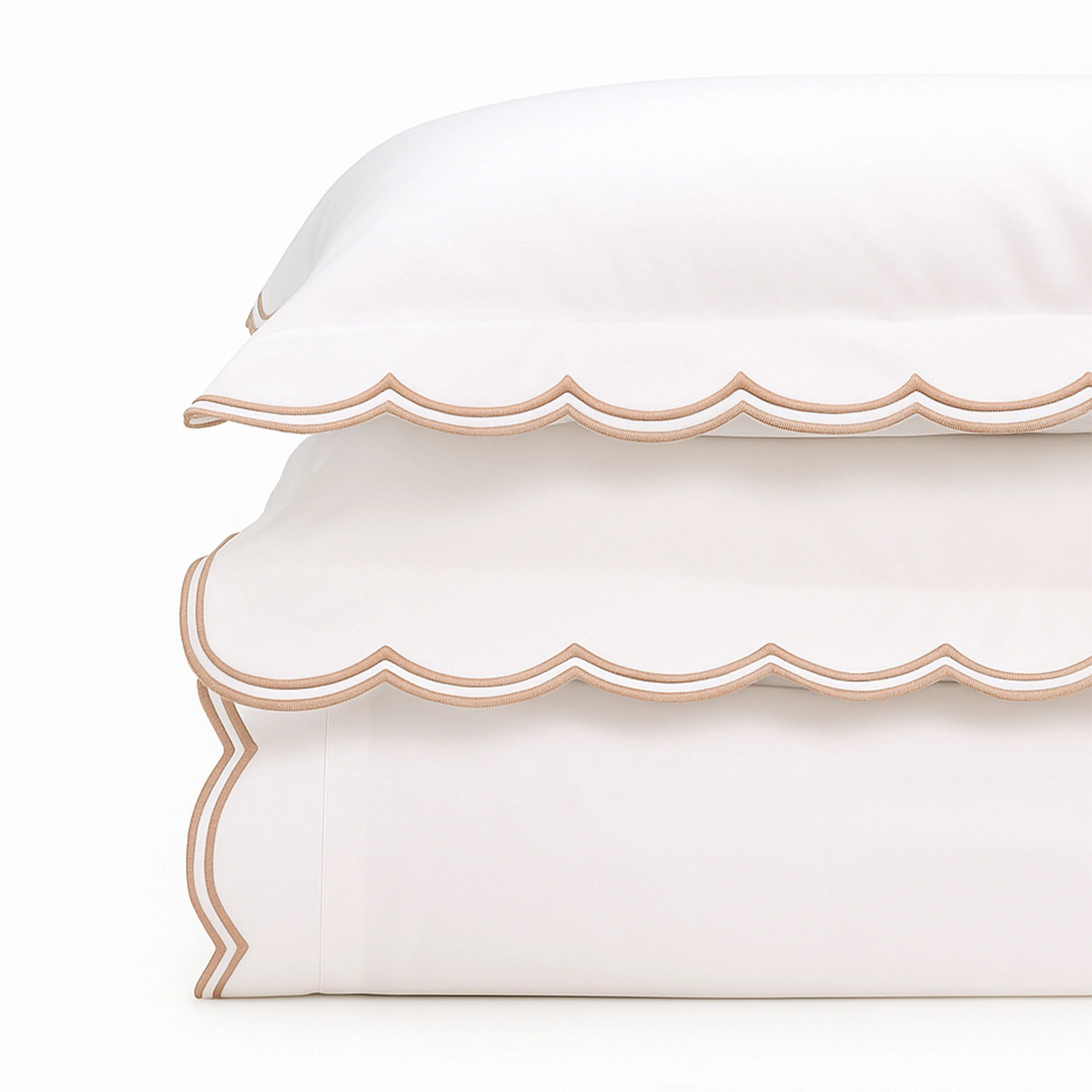 Sipsey Scallop Duvet Cover & Sham Bundle - Image 10