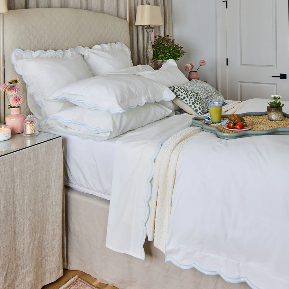 Sipsey Scallop Duvet Cover & Sham Bundle - Image 3
