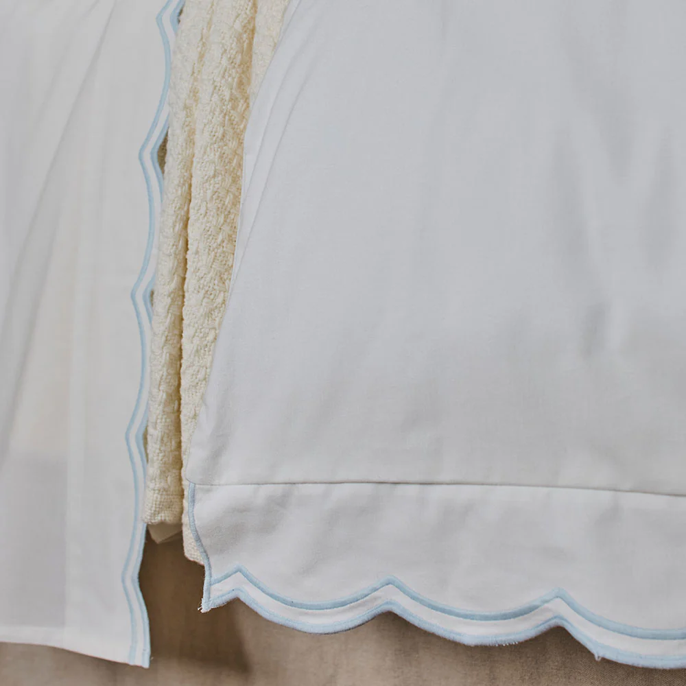 Sipsey Scallop Duvet Cover & Sham Bundle - Image 7