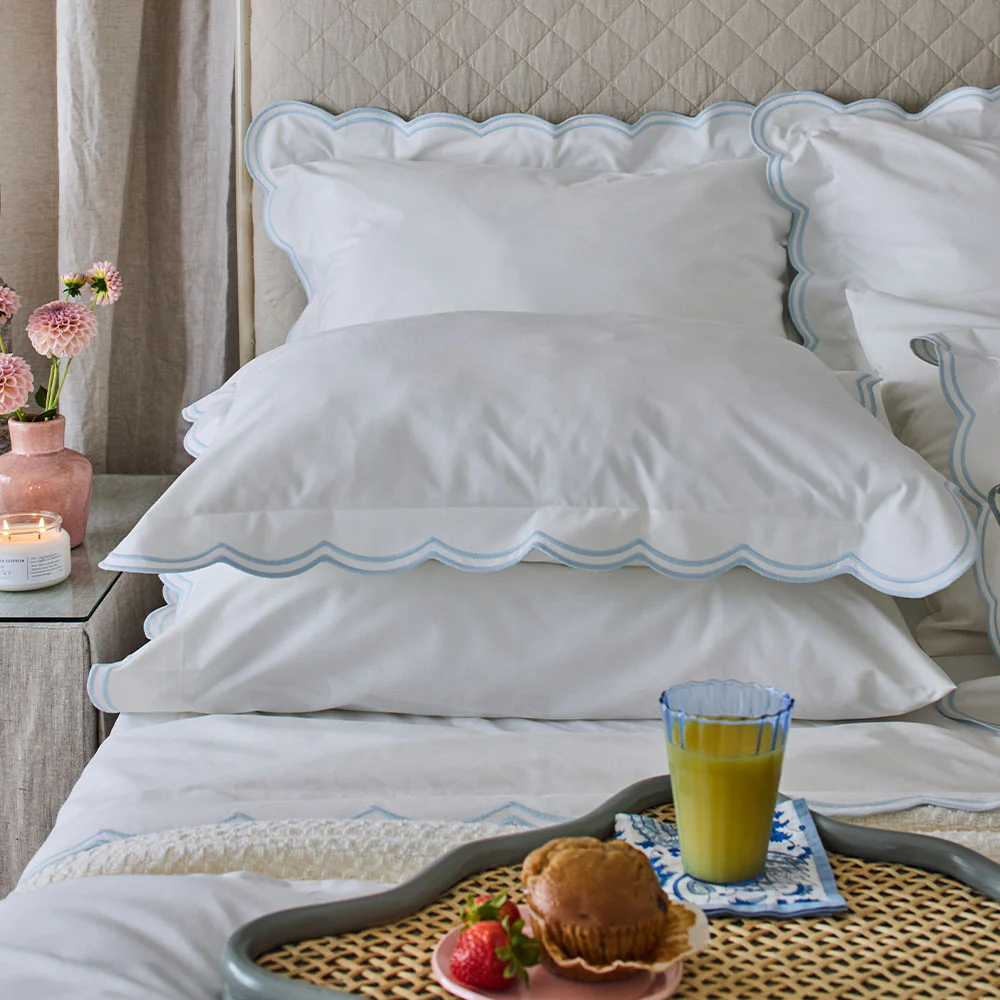 Sipsey Scallop Duvet Cover & Sham Bundle - Image 8