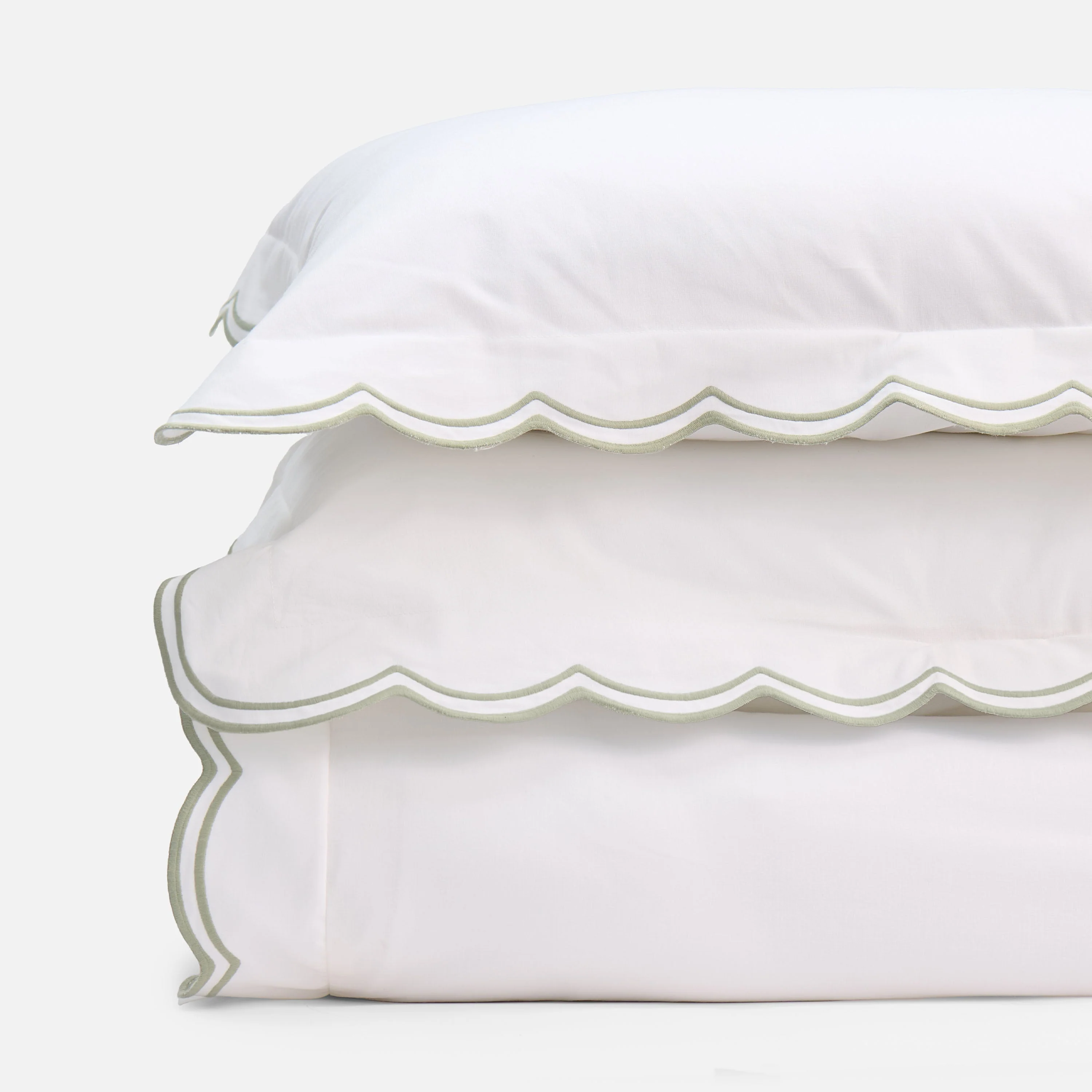 Sipsey Scallop Duvet Cover & Sham Bundle - Image 9