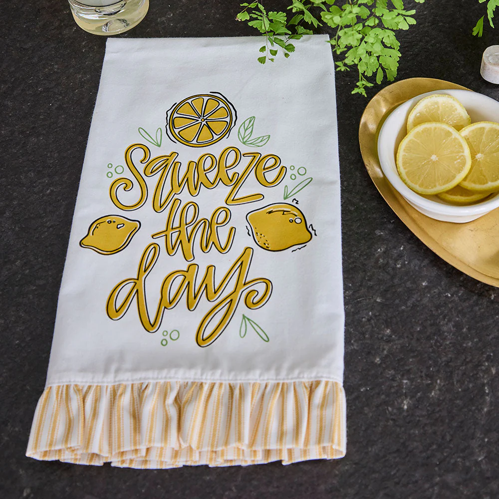 Tea Towel Trio - Lemon - Image 3