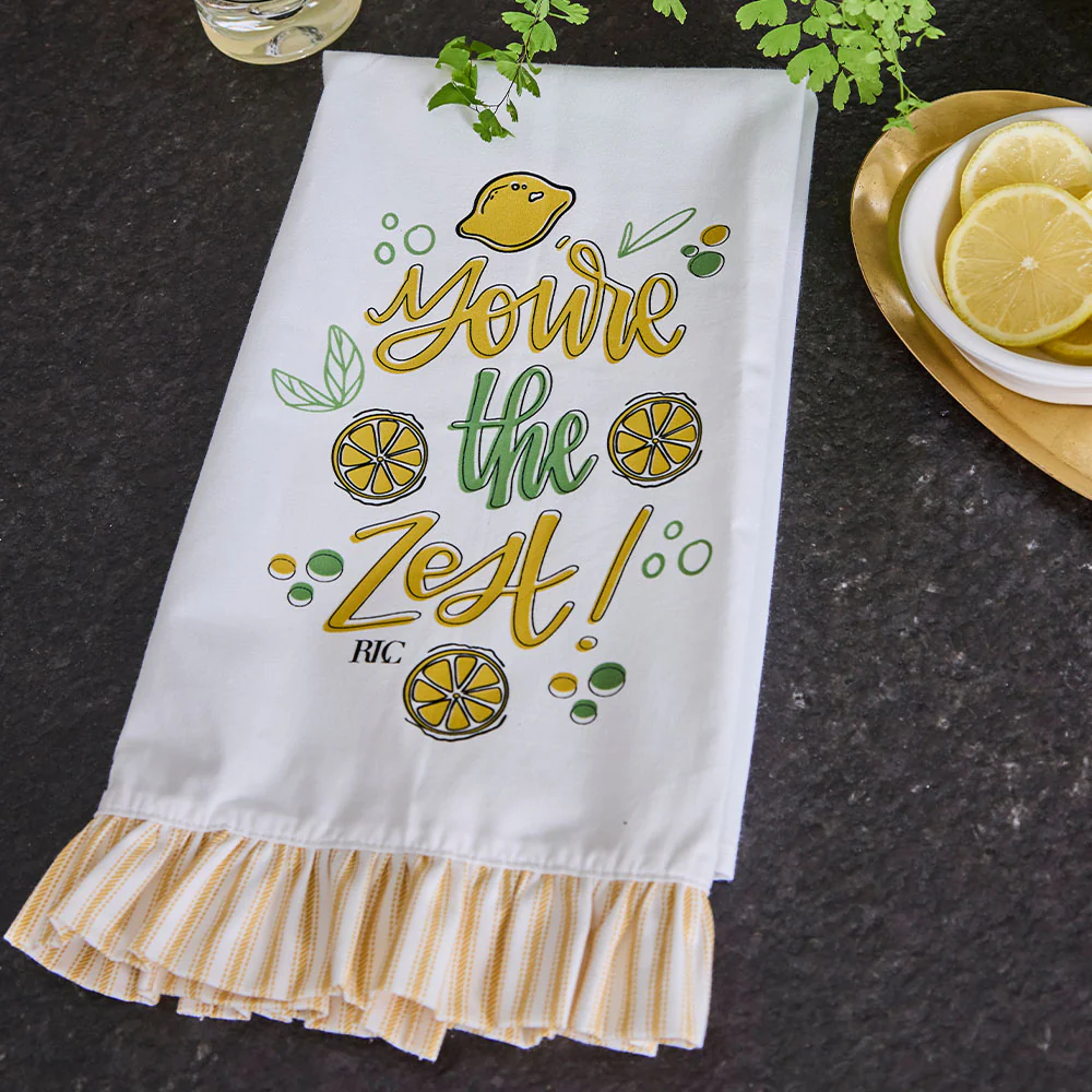 Tea Towel Trio - Lemon - Image 4