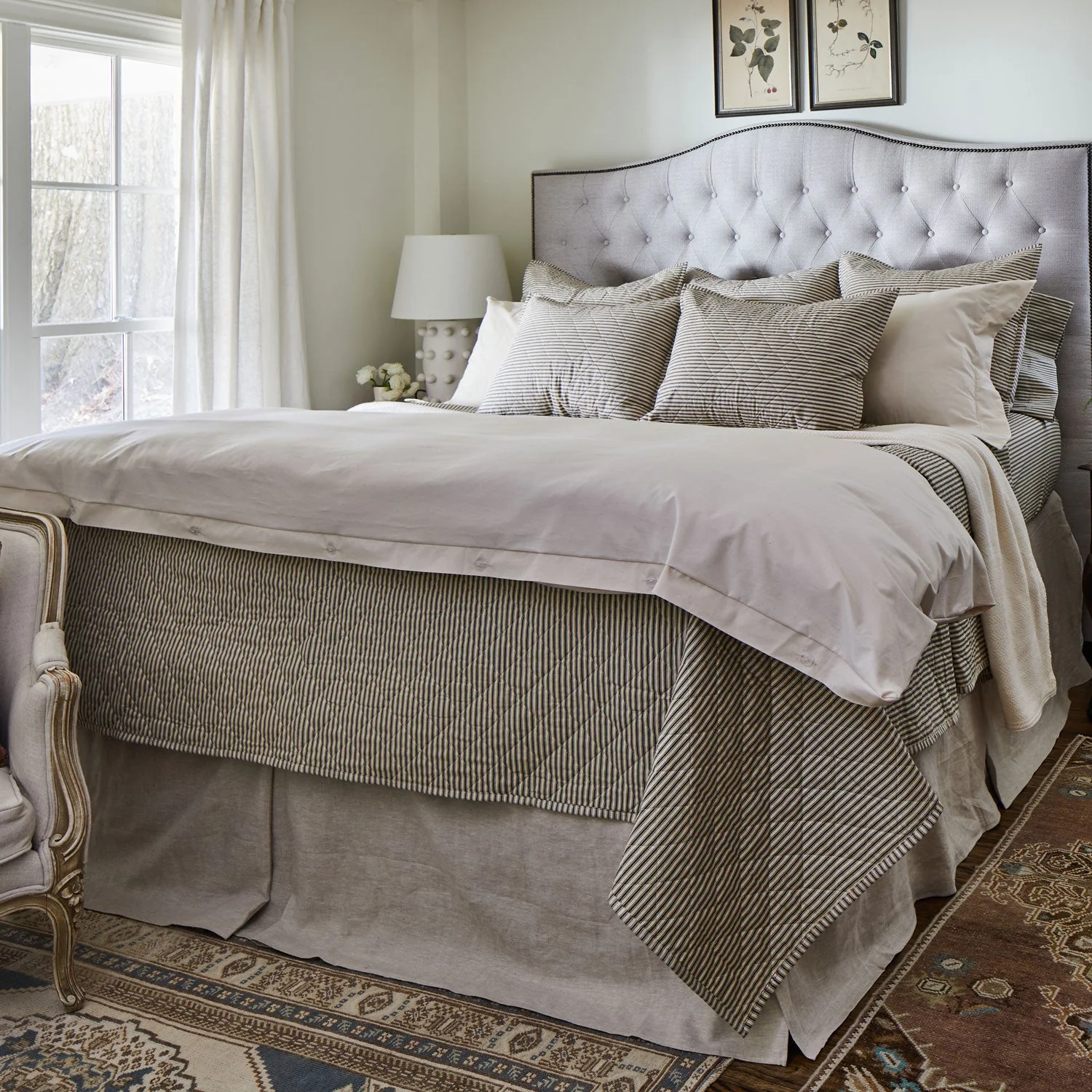 Ticking Stripe Classic Quilt - Image 6