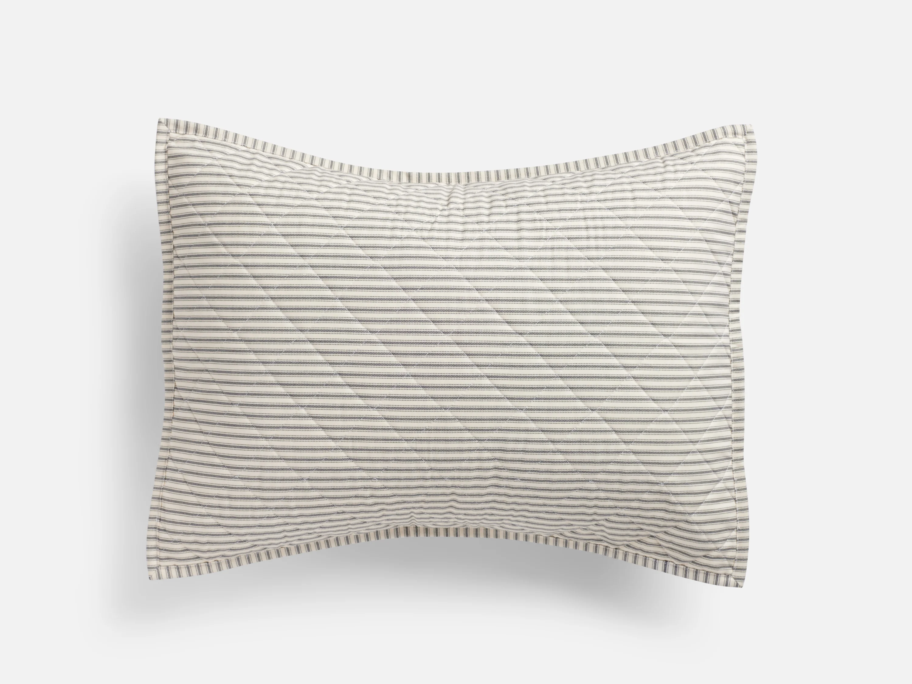Ticking Stripe Quilted Pillow Sham - Image 5