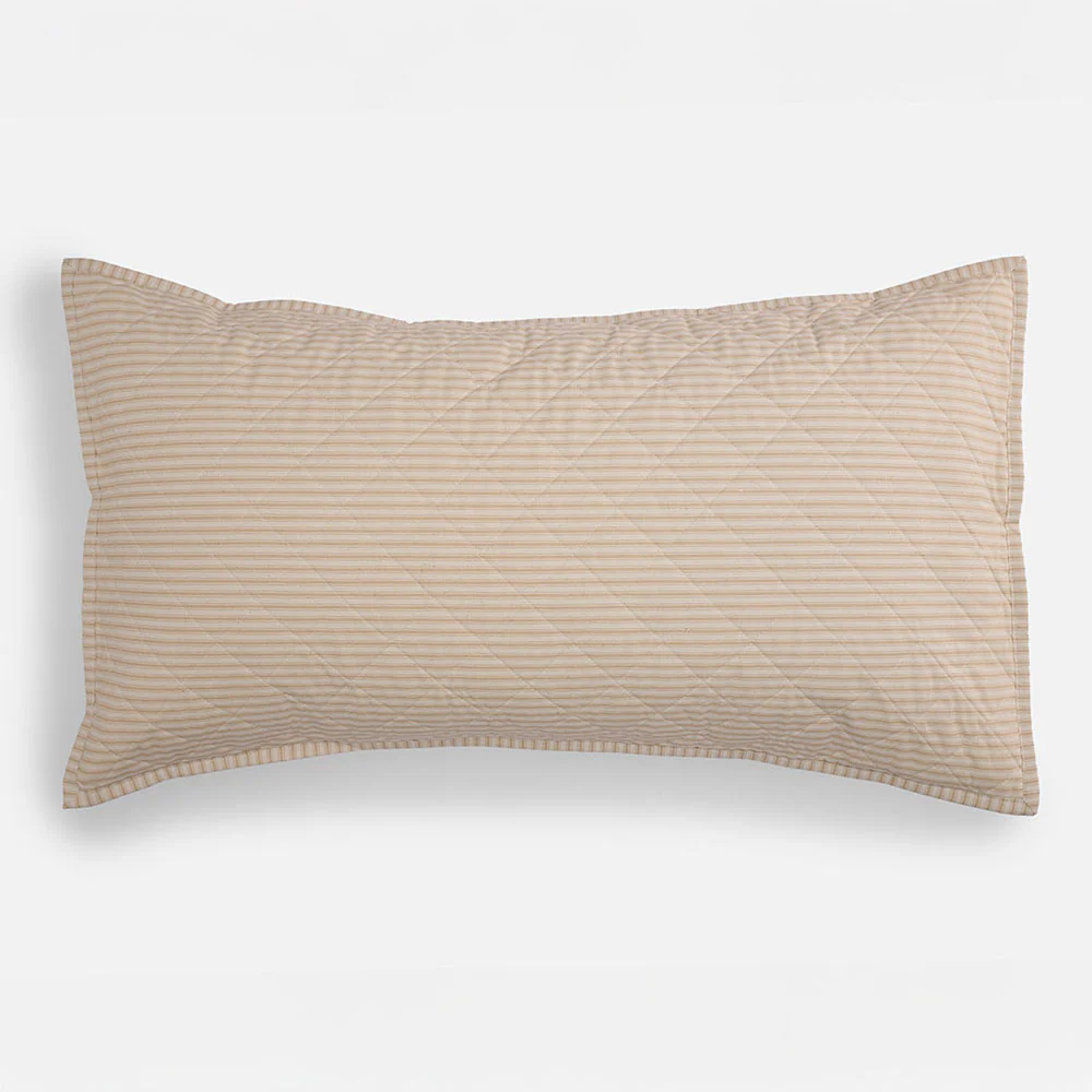 Ticking Stripe Quilted Pillow Sham - Image 8