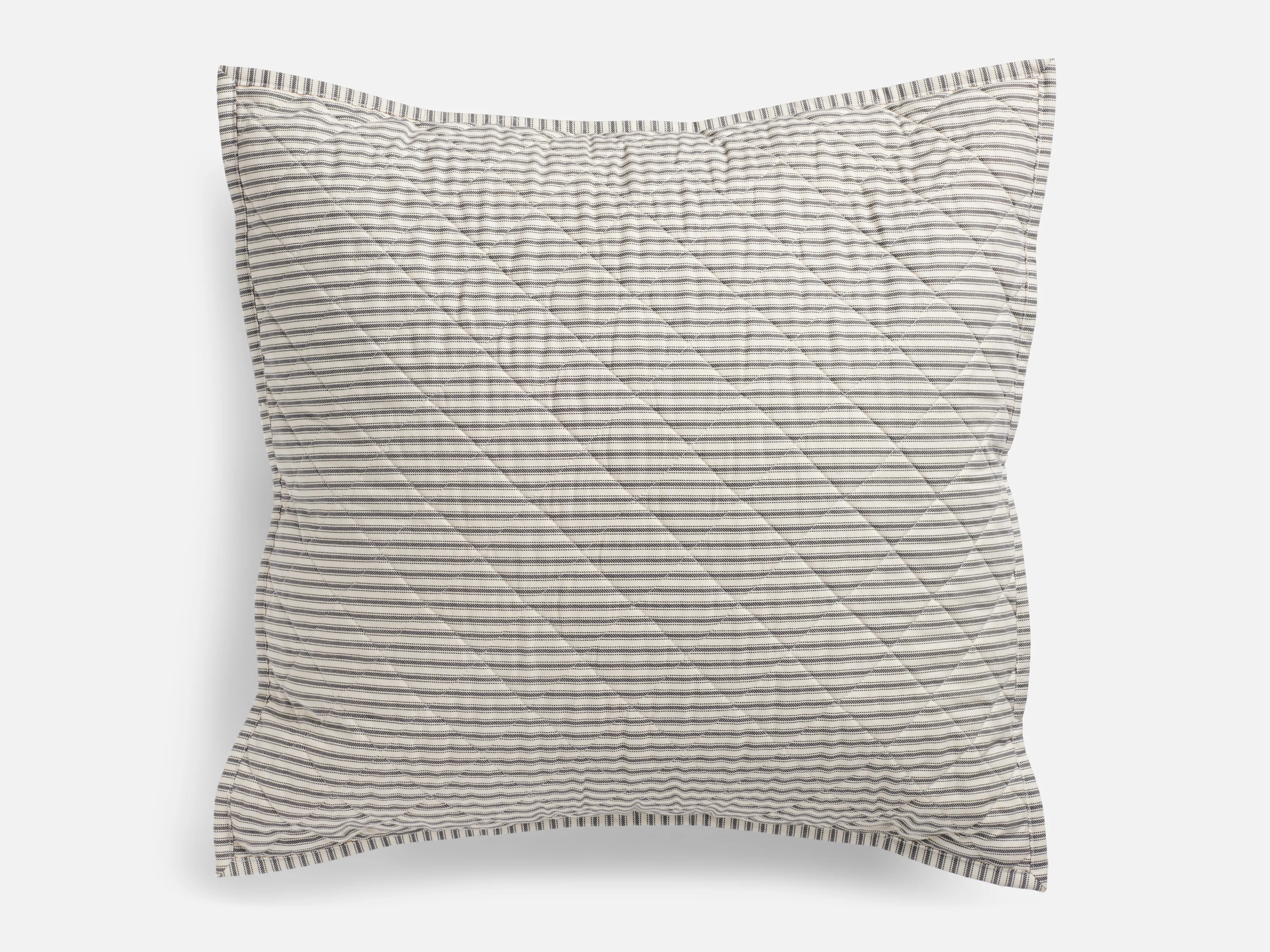 Ticking Stripe Quilted Pillow Sham - Image 9
